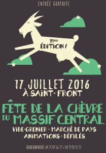 Affiche fête chèvre 2016